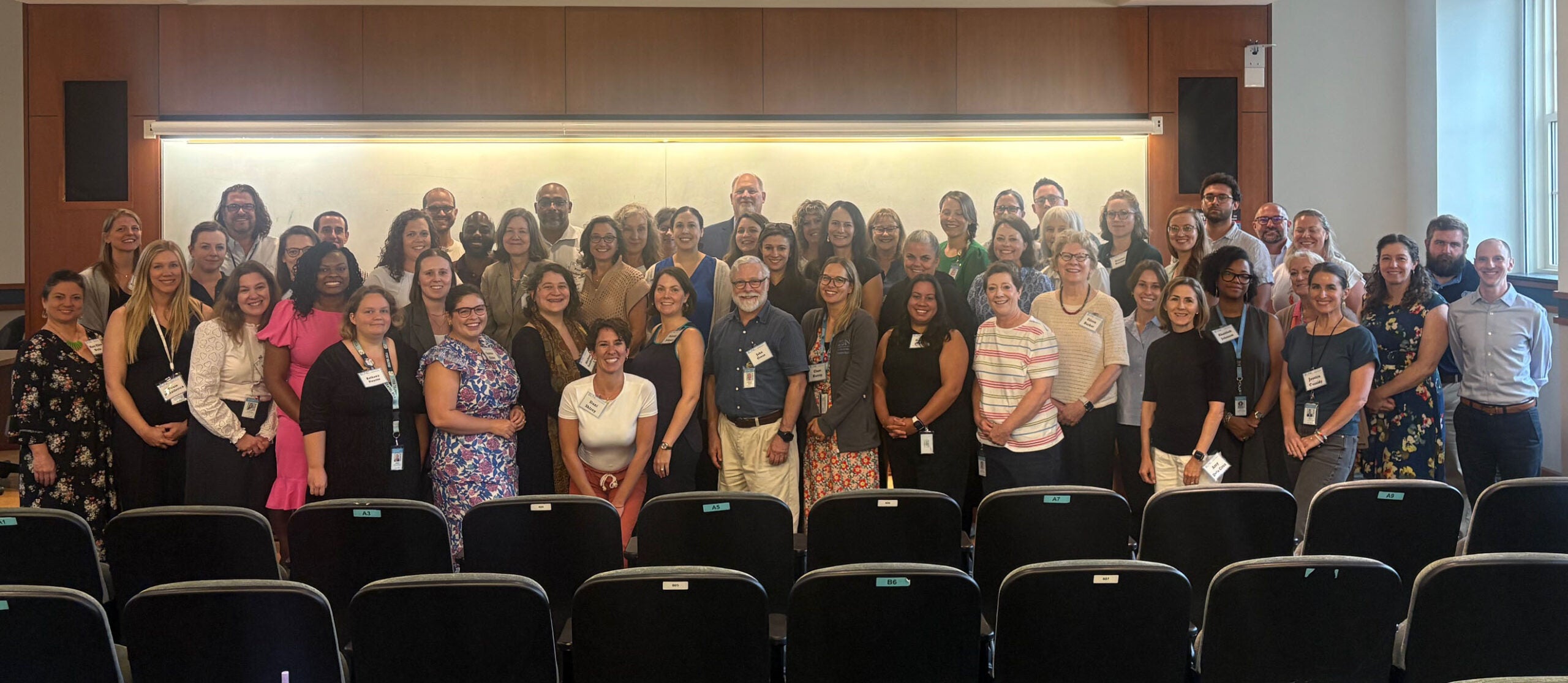 Group photo of all in-person attendees at the Fall 2025 Department Meeting for the Department of Health Sciences.